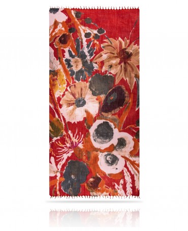 Палантин Женский W40-LA.PEINTURE/ROUGE